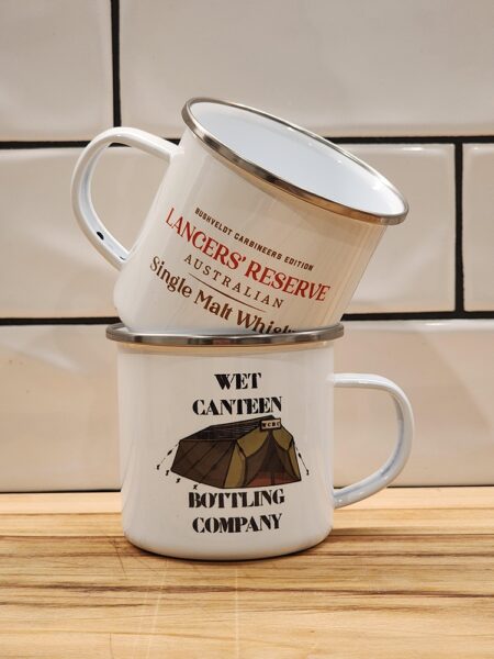 Lancers' Reserve Enamel Mugs (pair)